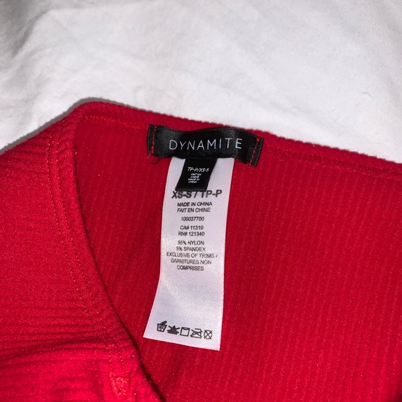 dynamite ribbed tube top - Picture 3 of 3